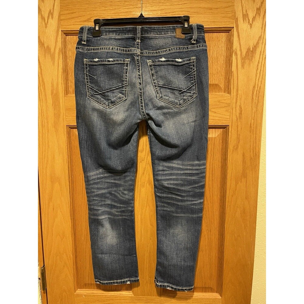 BKE Payton Women's Size 27 Capri Blue Demin Jeans Low Rise Five Pocket
